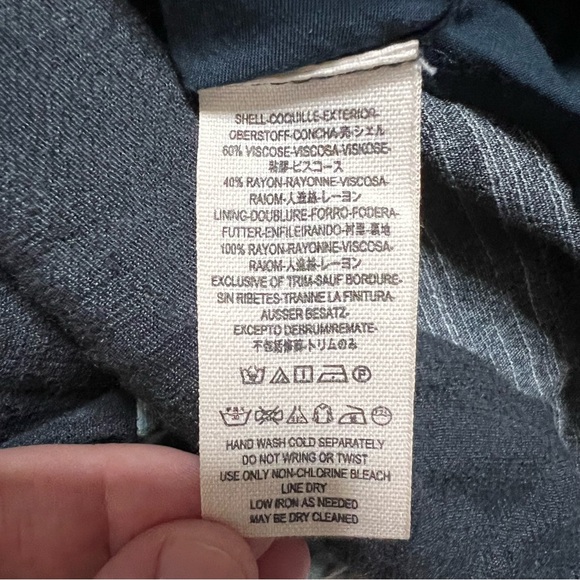 Free People Wanderer Floral Mini Bell Sleeve Dress Small Women’s Black Blue - Picture 5 of 7